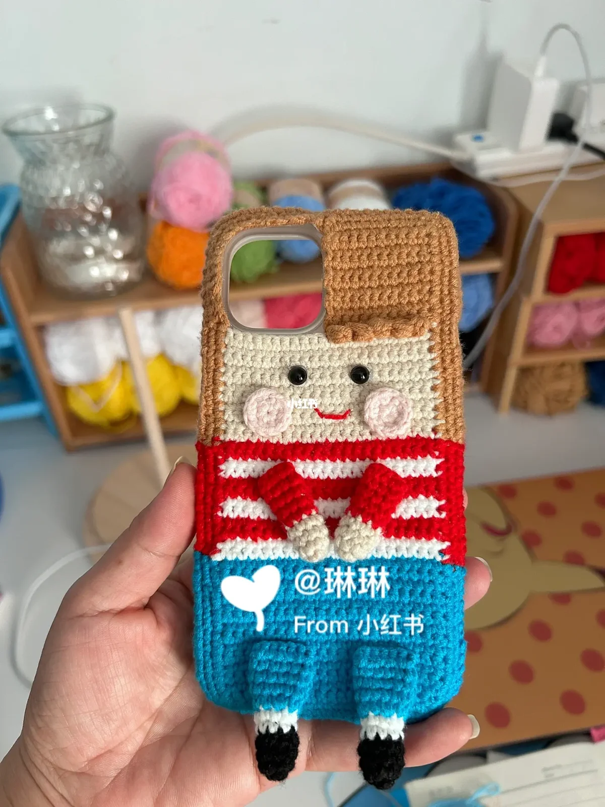 钩织手机壳简易版钩织手机壳花样图解